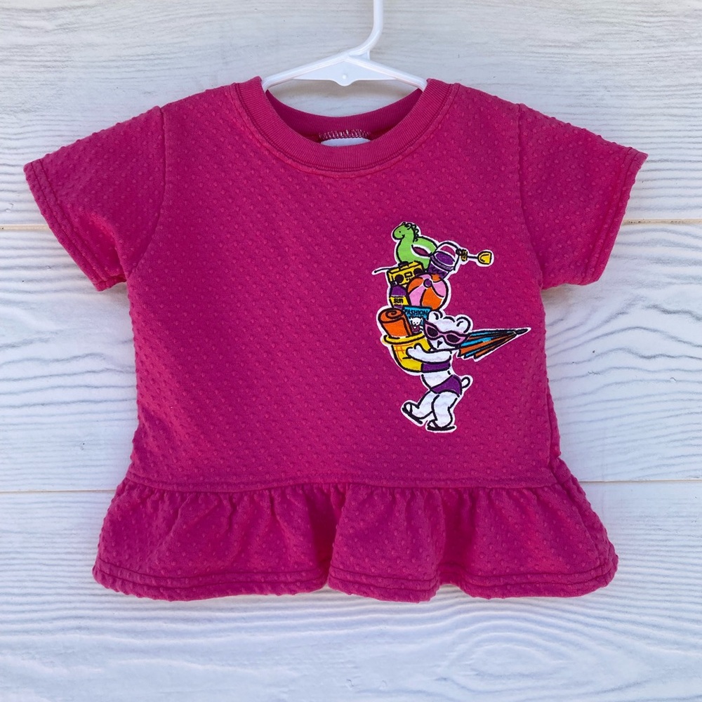 Vintage Carters Ruffle Hem Beach Top Size 18-24 Months ☀️⛱️